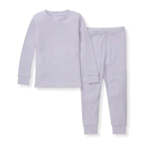 Honeysoft Baby Waffle Thermal Pajamas - Flowering Lilac