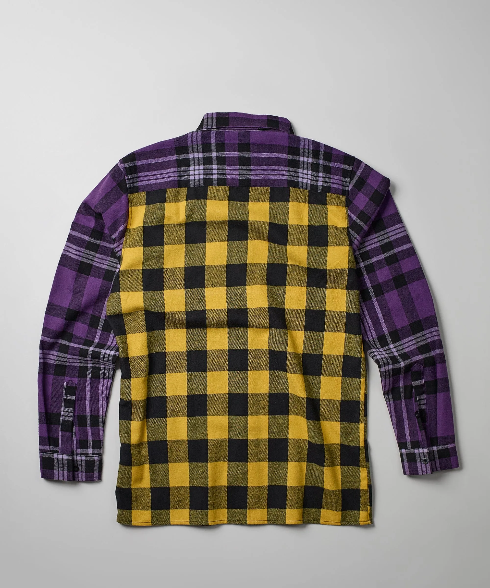 Hunter Checkered Color Block Flannel Shirt