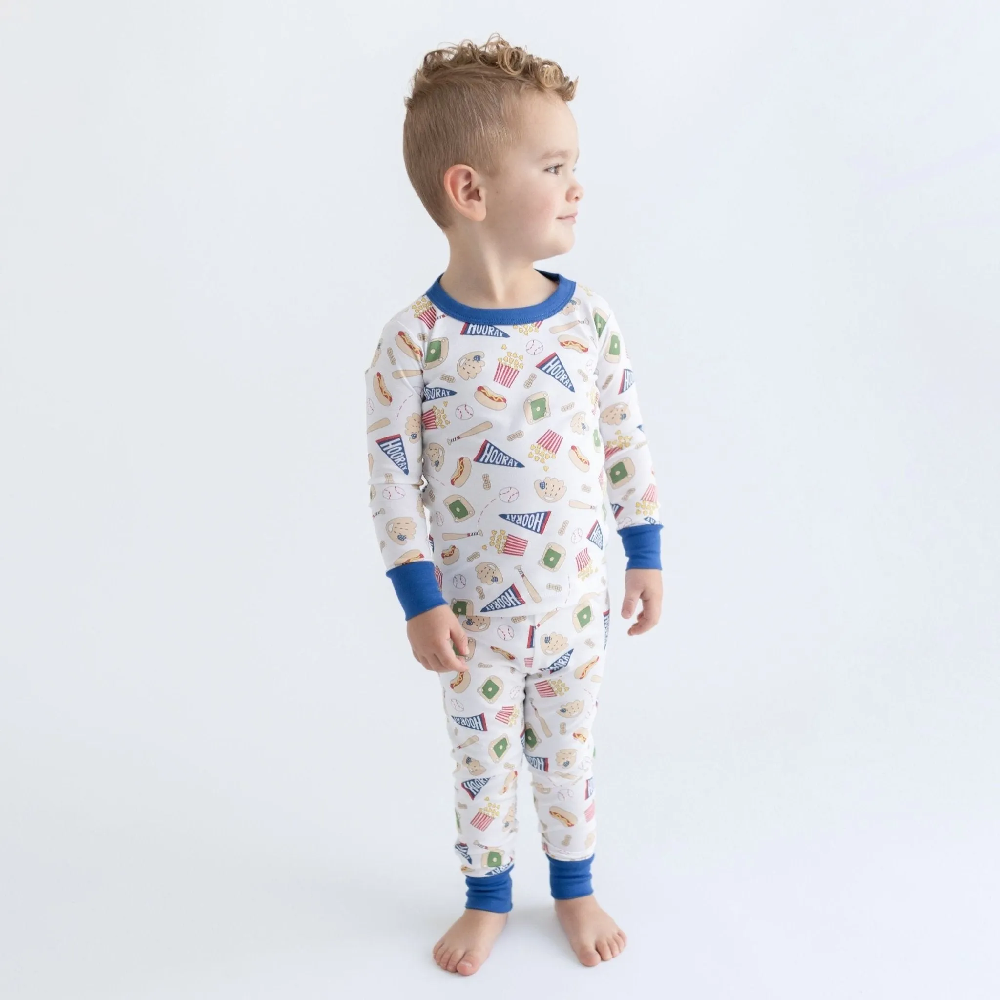Hurray for Baseball Toddler Long Pajamas