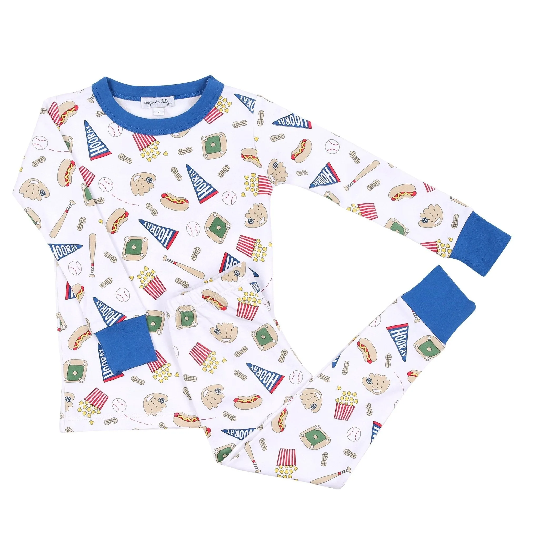 Hurray for Baseball Toddler Long Pajamas