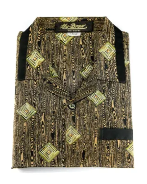 Hy-Brow Plus High Classic Nightdress For Men - Printed Design Nightwear