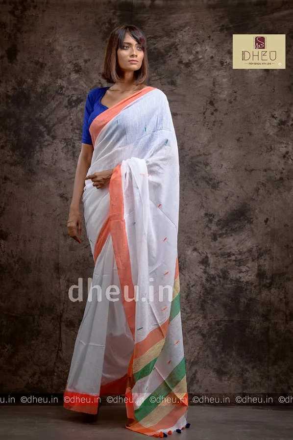 Independence Day Saree-Kurta Couple Set