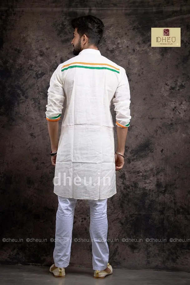 Independence Day Saree-Kurta Couple Set