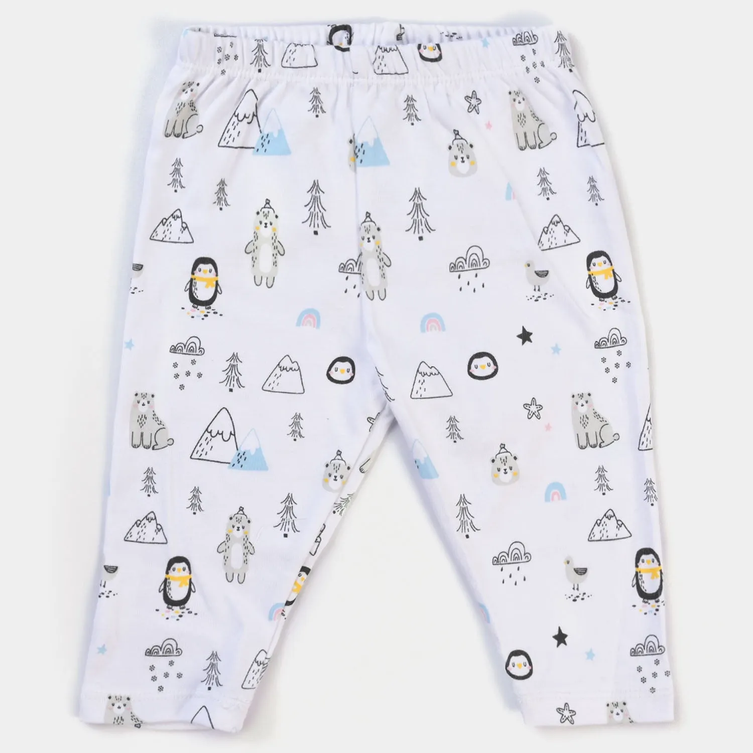 Infant Boys Cotton Set 4PCs Set Bear-B. White