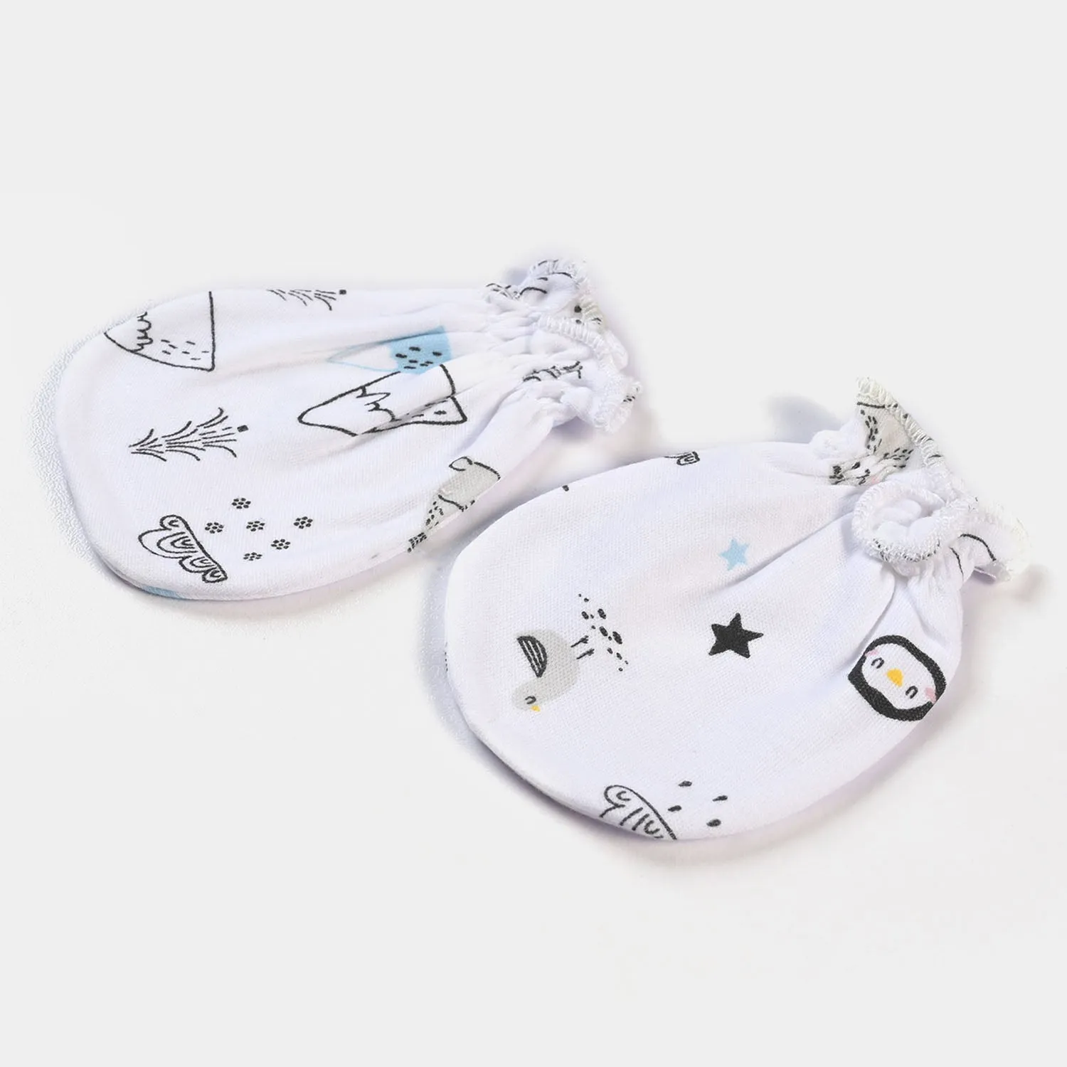 Infant Boys Cotton Set 4PCs Set Bear-B. White
