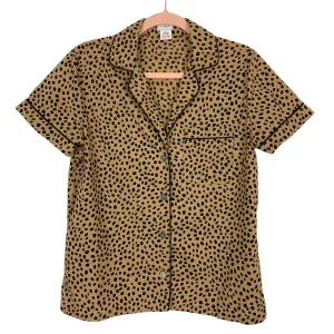 J Crew Animal Print Cropped Pant Pajama Set- Size S (sold as a set, sold out online)