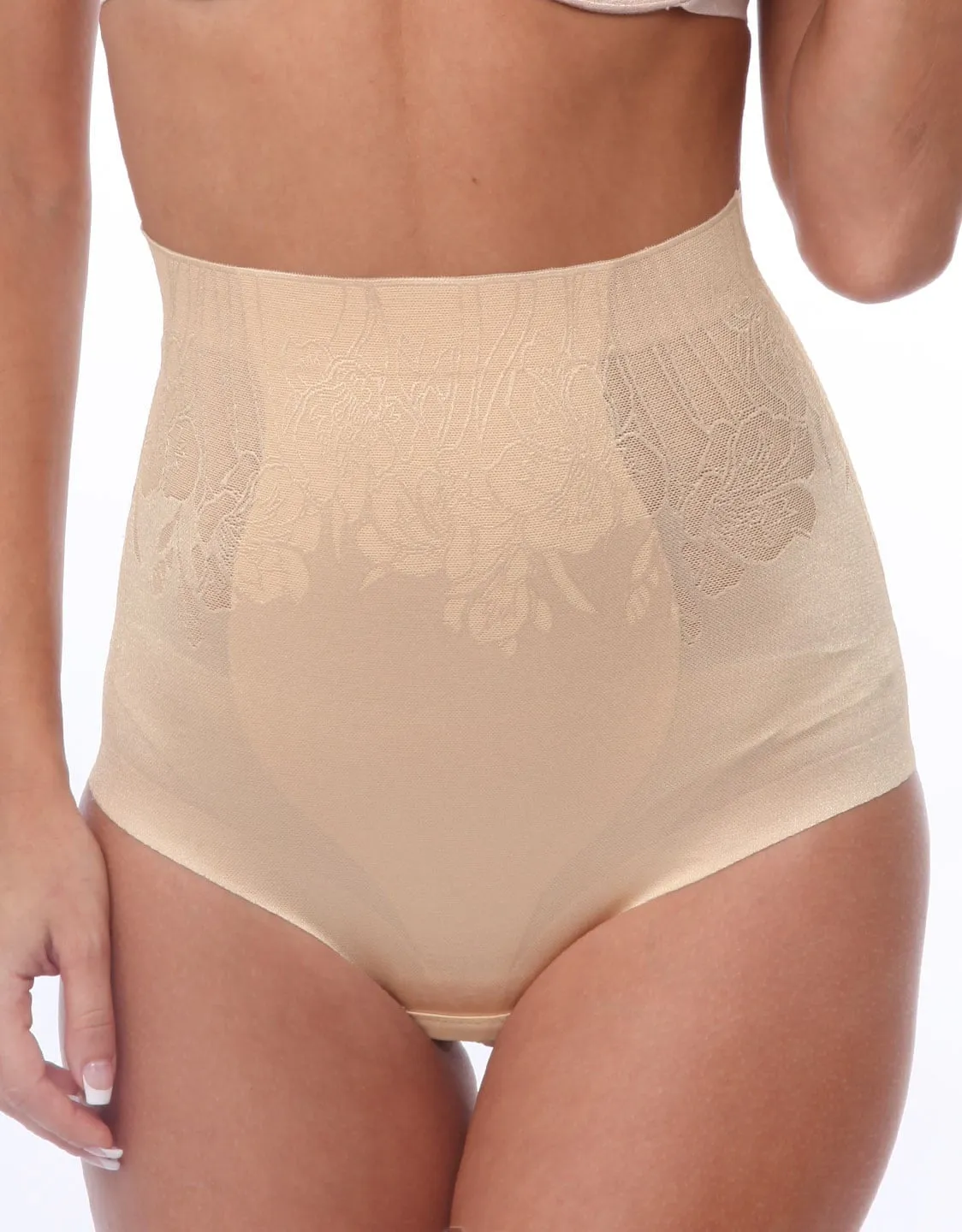 Jacquard High-Waisted Control Culotte