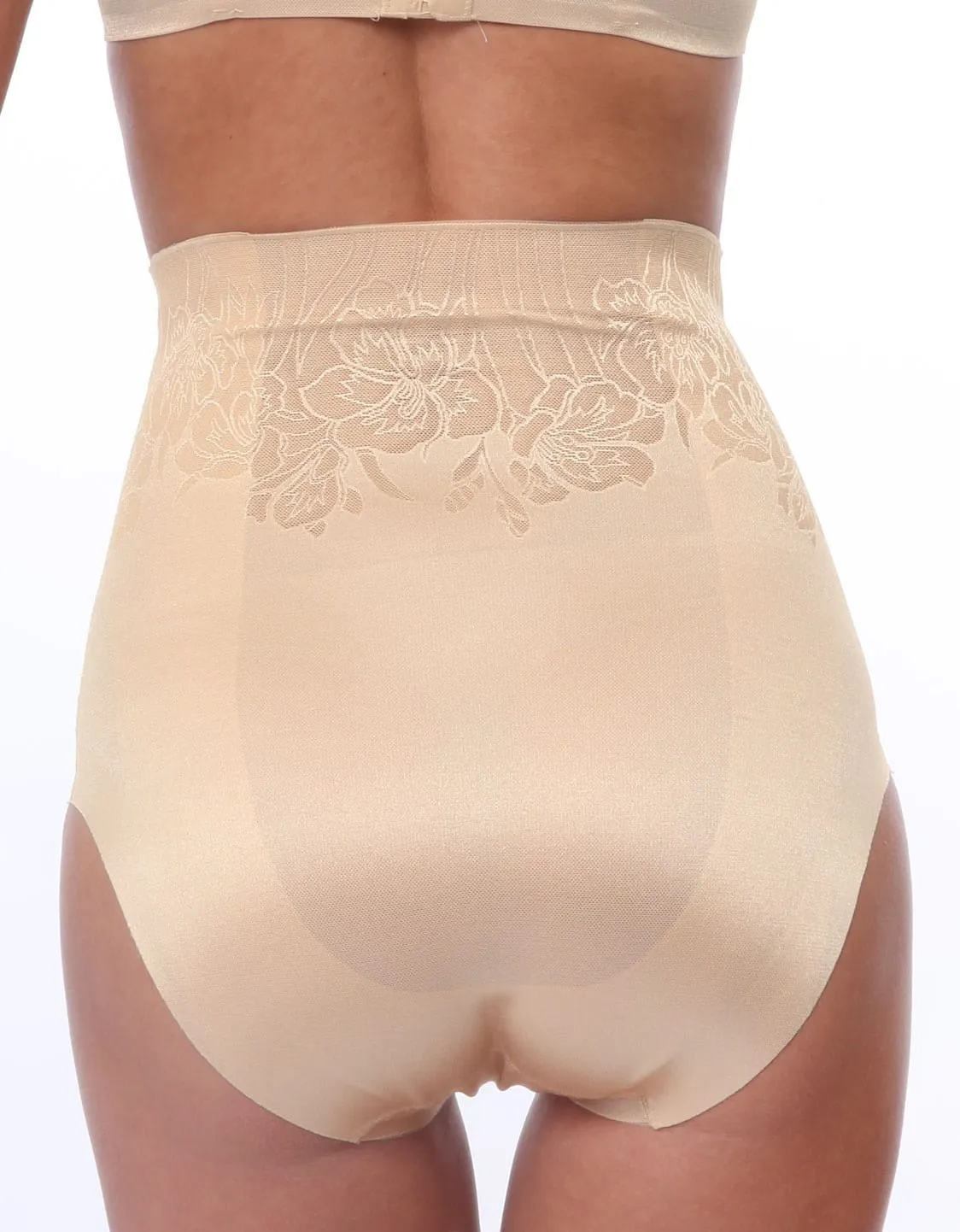 Jacquard High-Waisted Control Culotte