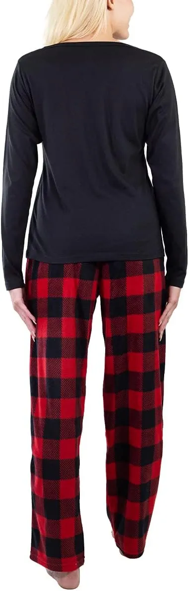 Jo & Bette Fleece Pajama Pants - Womens Pajama Sets 2 Pack Fuzzy PJ Pants Sleepwear - Flannel Pajamas Bottoms Loungewear Set