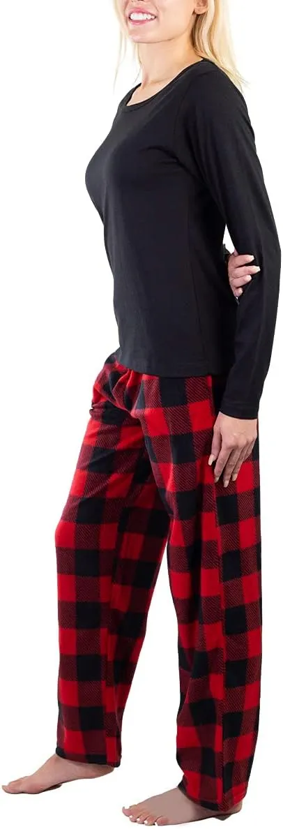 Jo & Bette Fleece Pajama Pants - Womens Pajama Sets 2 Pack Fuzzy PJ Pants Sleepwear - Flannel Pajamas Bottoms Loungewear Set
