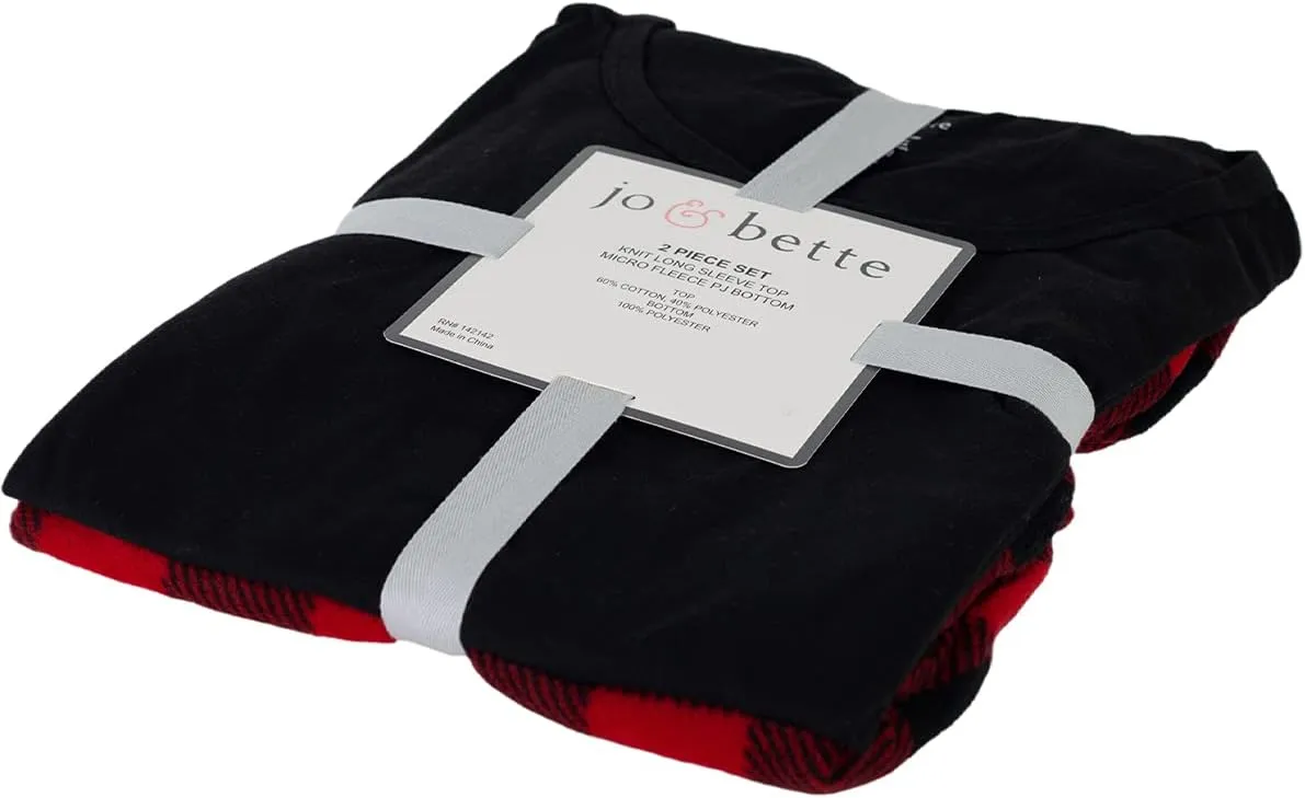 Jo & Bette Fleece Pajama Pants - Womens Pajama Sets 2 Pack Fuzzy PJ Pants Sleepwear - Flannel Pajamas Bottoms Loungewear Set