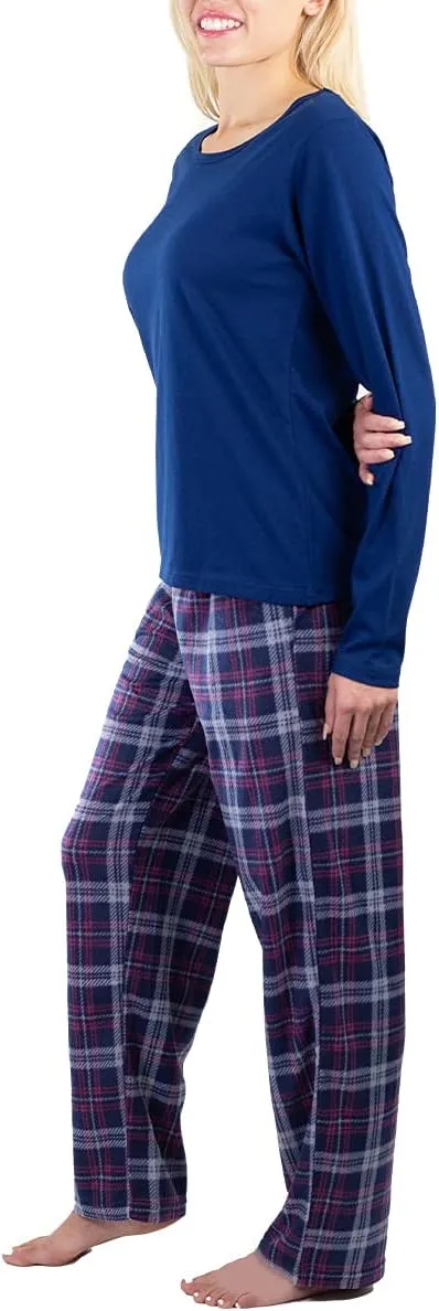 Jo & Bette Fleece Pajama Pants - Womens Pajama Sets 2 Pack Fuzzy PJ Pants Sleepwear - Flannel Pajamas Bottoms Loungewear Set