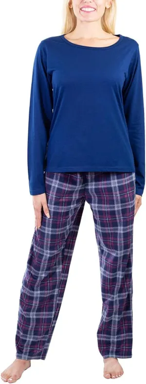 Jo & Bette Fleece Pajama Pants - Womens Pajama Sets 2 Pack Fuzzy PJ Pants Sleepwear - Flannel Pajamas Bottoms Loungewear Set