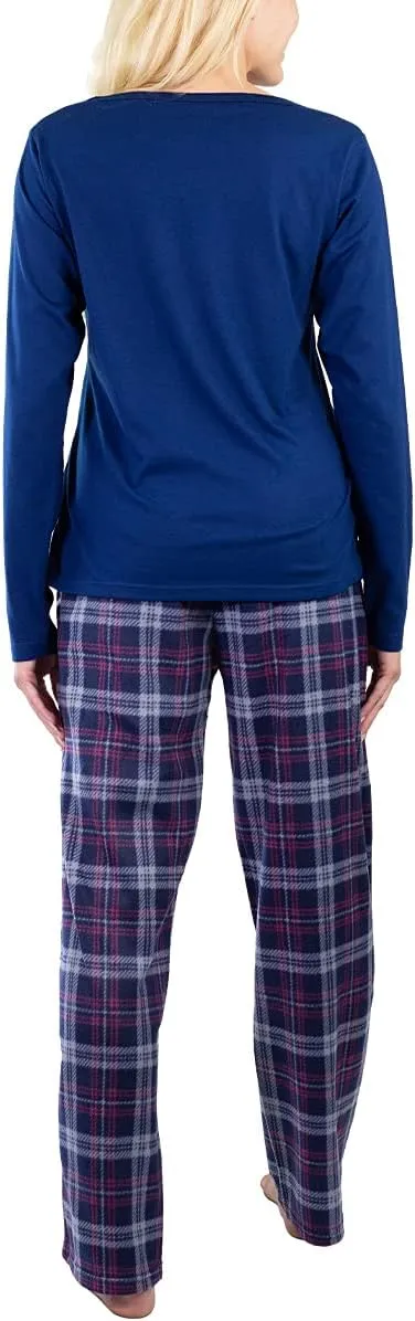 Jo & Bette Fleece Pajama Pants - Womens Pajama Sets 2 Pack Fuzzy PJ Pants Sleepwear - Flannel Pajamas Bottoms Loungewear Set