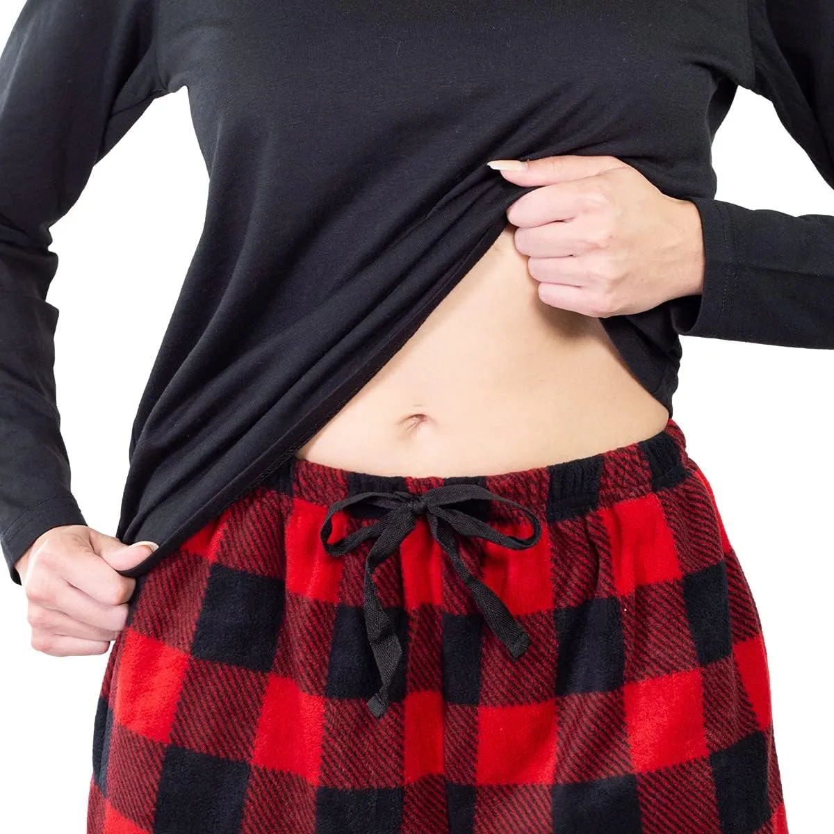 Jo & Bette Fleece Pajama Pants - Womens Pajama Sets 2 Pack Fuzzy PJ Pants Sleepwear - Flannel Pajamas Bottoms Loungewear Set