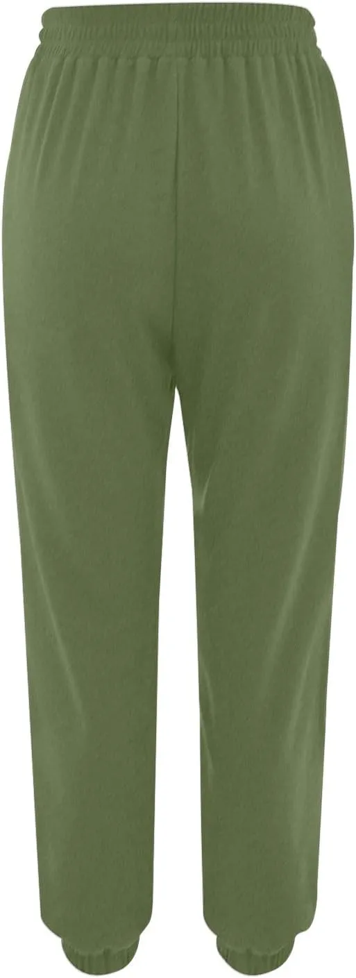 Joggers for Women Lightweight Athletic Lounge Pants for Workout, Yoga, Running Drawstring Cinch Bottom Sweatpants