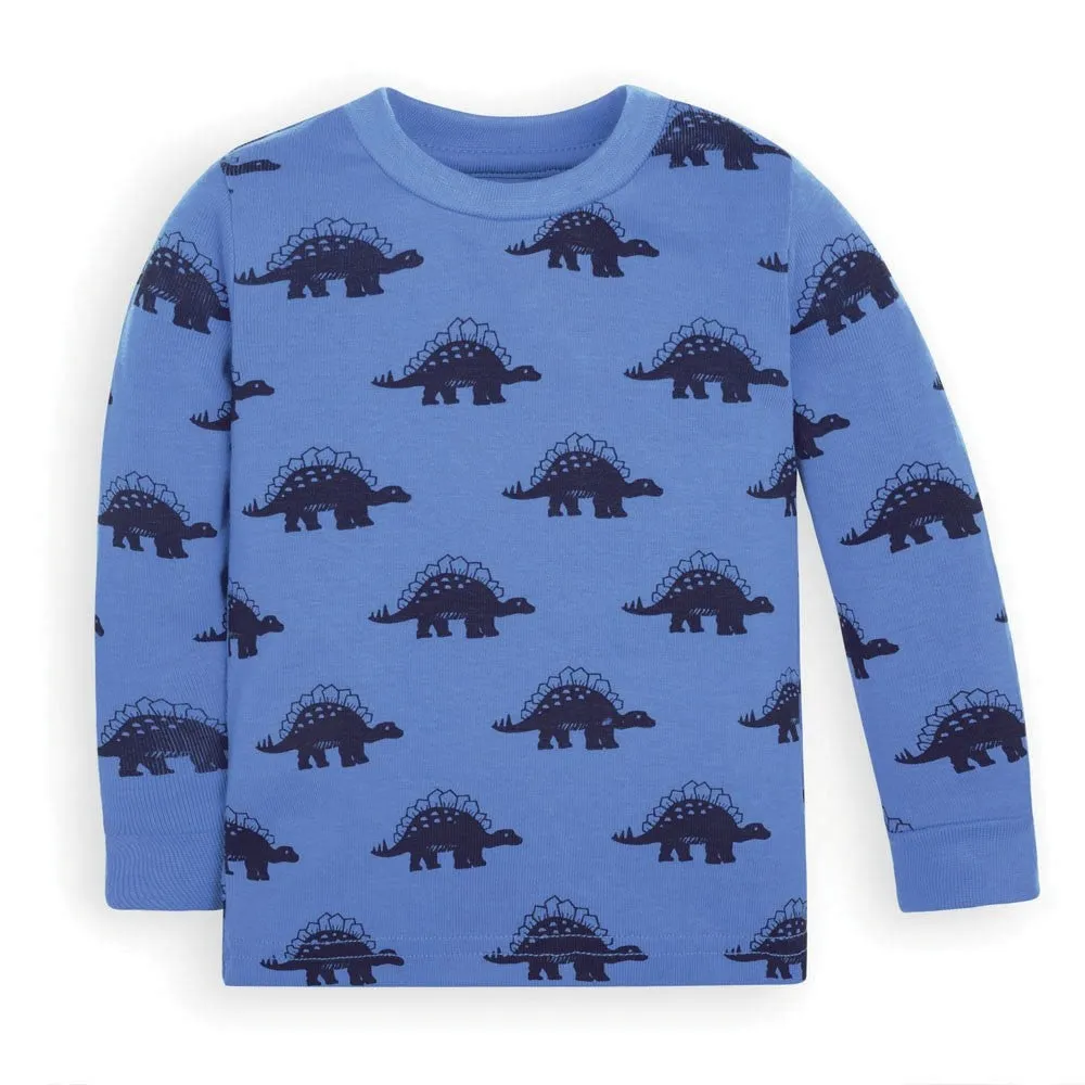 Jojo Mamann Bebe Kids' Dinosaur Snug Fit Rib Pajamas