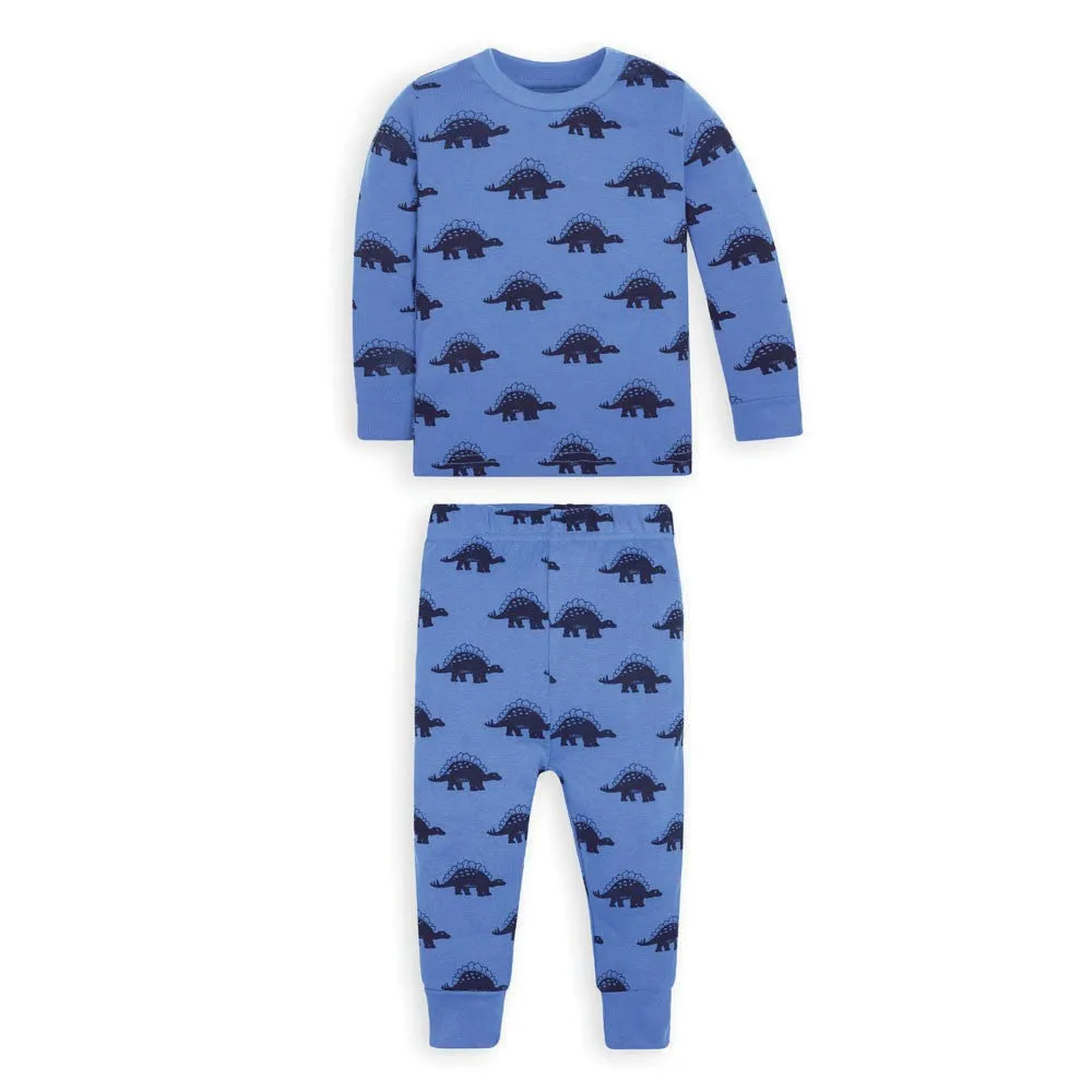 Jojo Mamann Bebe Kids' Dinosaur Snug Fit Rib Pajamas