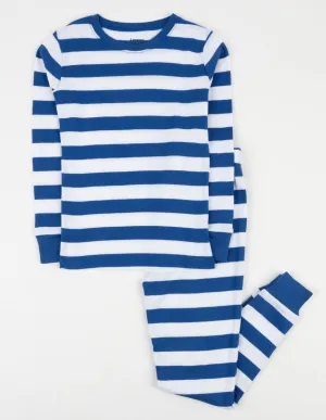 Kids Blue & White Stripes Pajamas