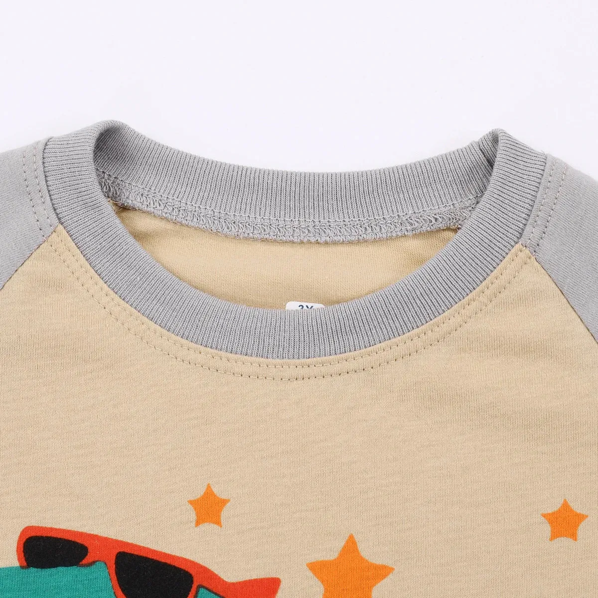 Kids Boys Cartoon Print Long Sleeves Pajamas Sets