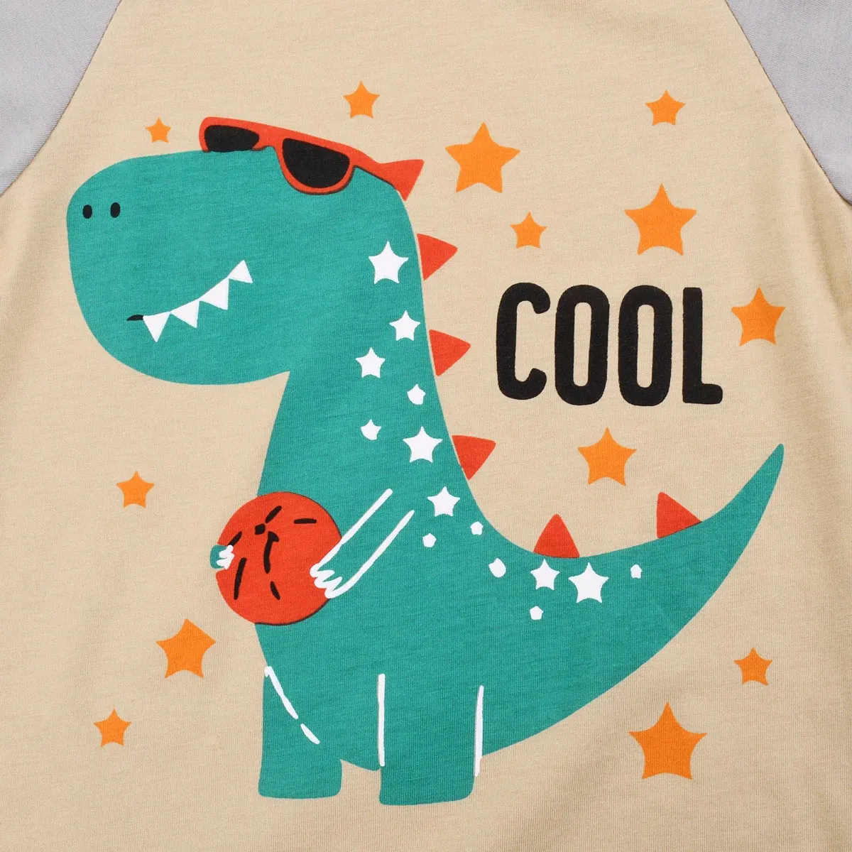 Kids Boys Cartoon Print Long Sleeves Pajamas Sets