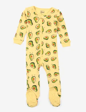 Kid's Footed Avocado Pajamas
