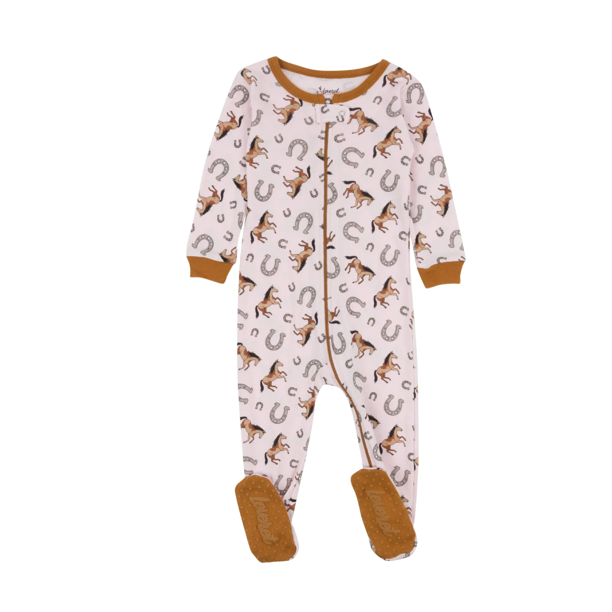 Kids Footed Cotton Pajama Horse and Unicorn