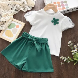 Kids Girl Casual 2Pcs Summer Clothes Set