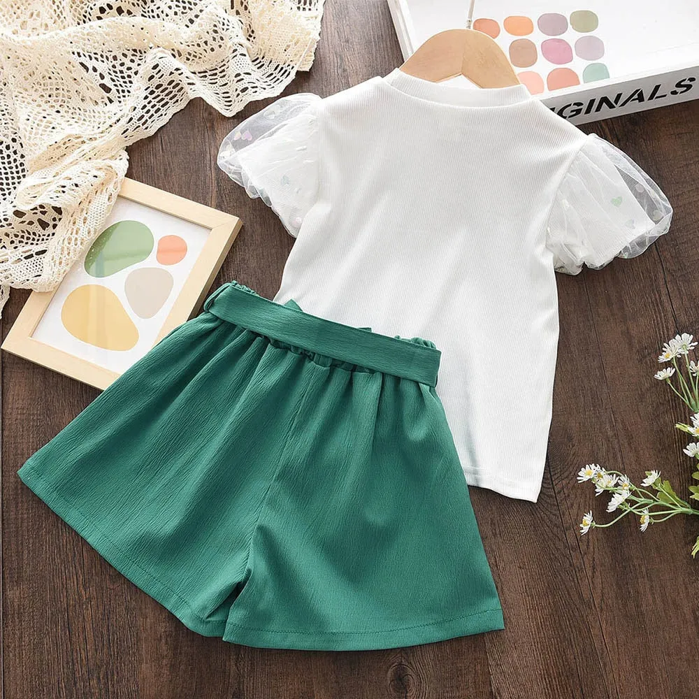 Kids Girl Casual 2Pcs Summer Clothes Set