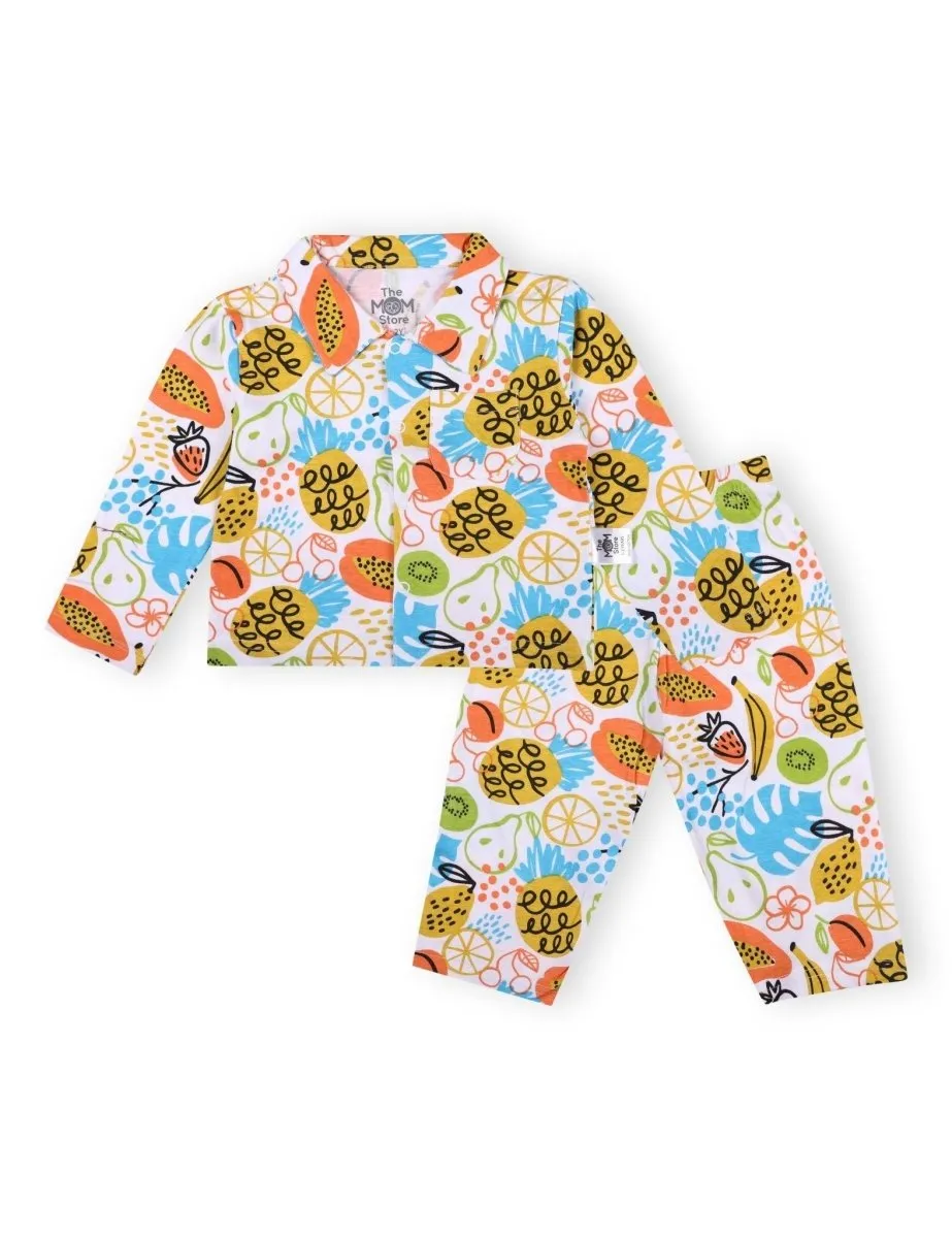 Kids Pajama Set Combo of 2 - Breakfast Club & Sweet Tropical