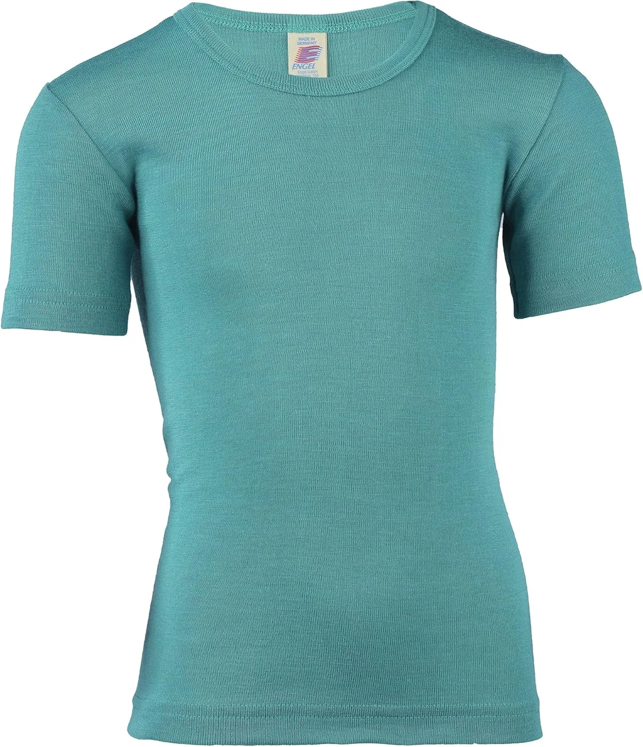 Kid's Short Sleeve Thermal Shirt: Warm and Thin Base Layer Top, Organic Merino Wool Silk, Sizes 2-15 Years