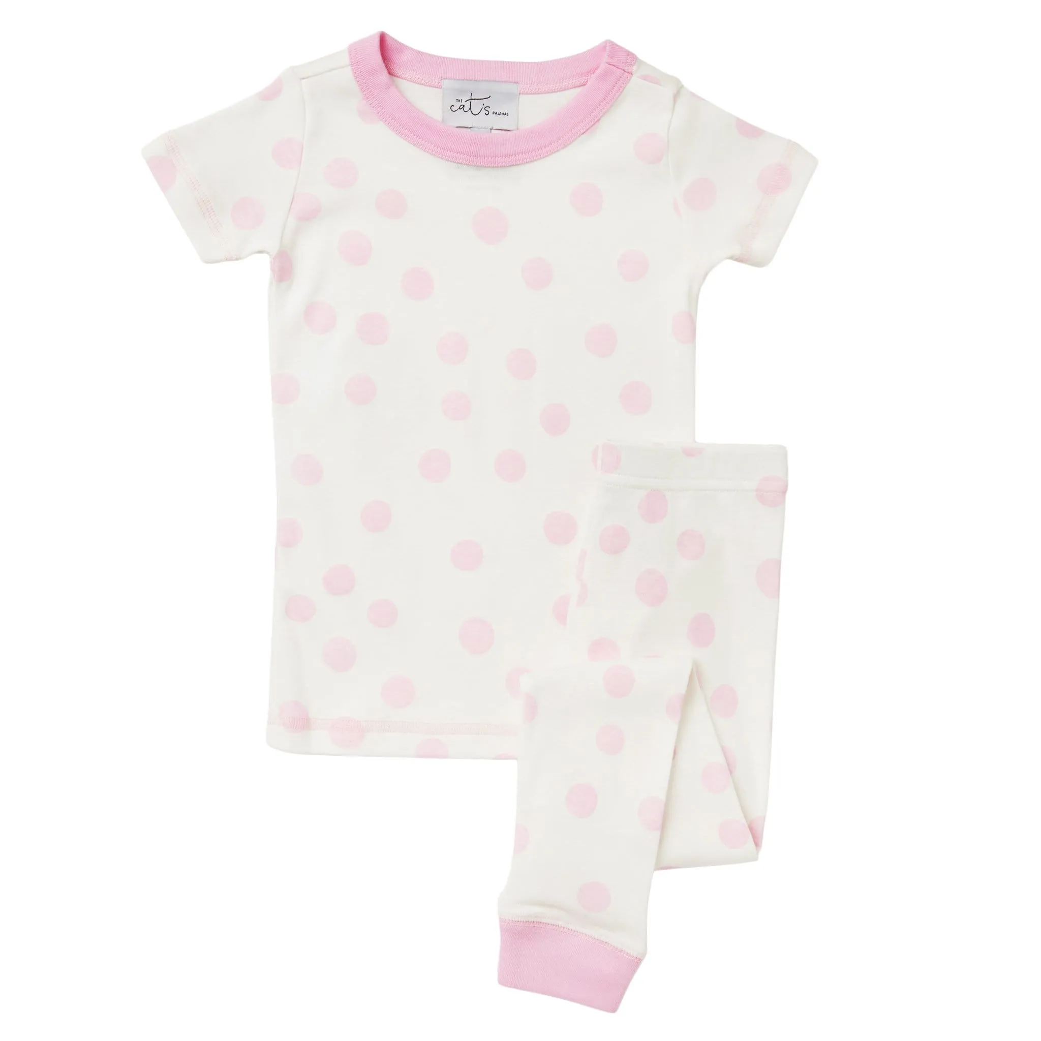 Kids Sprinkle Dots Pima Knit Short-Sleeved Pajama