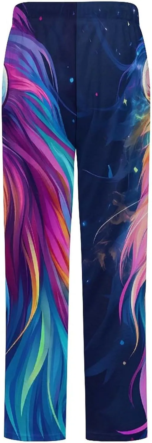 King Lion Women's Pajama Pants Fleece Warm Pj Bottoms Sleepwear Lounge Pants Loungewear