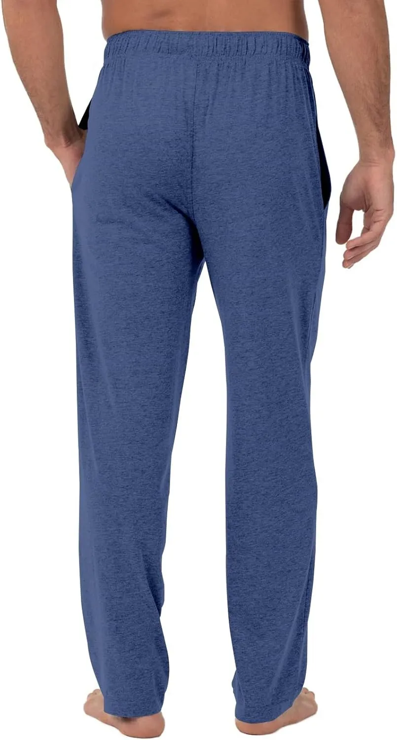 KUIOLYPOER Pajama Pants Men Solid Color Drawstring Tall Lounge Pants with Pockets Loose Fall and Winter Home Sleep Pant