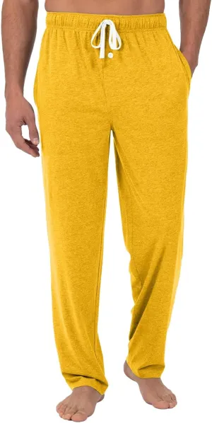 KUIOLYPOER Pajama Pants Men Solid Lounge Pajama Bottoms with Pockets Sleepwear PJ Pants Drawstring Elastic Pajama Pants
