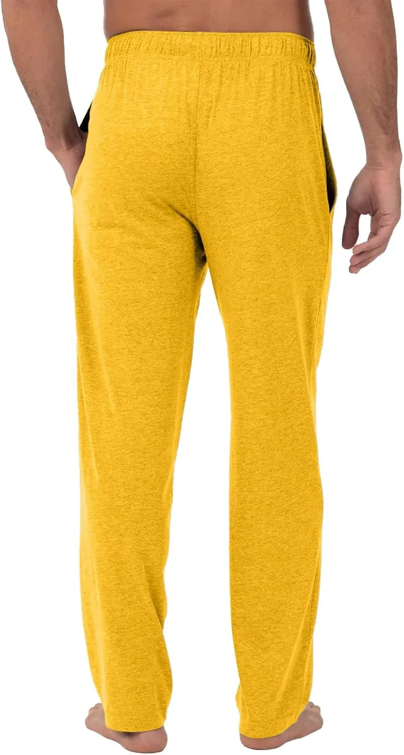 KUIOLYPOER Pajama Pants Men Solid Lounge Pajama Bottoms with Pockets Sleepwear PJ Pants Drawstring Elastic Pajama Pants