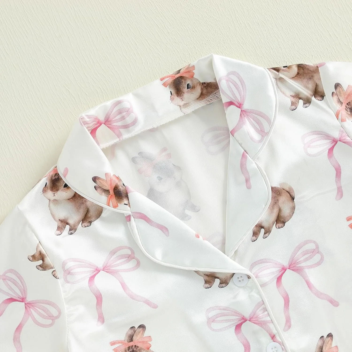 Kuriozud 4th of July Baby Girl Pajamas Silk Stain Pjs Summer Shirt Tops Shorts 2Piece Set Toddler Kids Little Girl Sleepwear