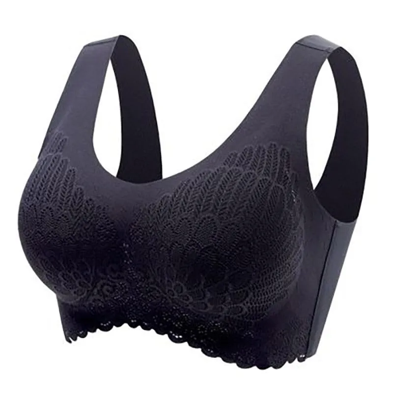 Lace Brassiere Push Up Bralette With Pad Vest Top Bra