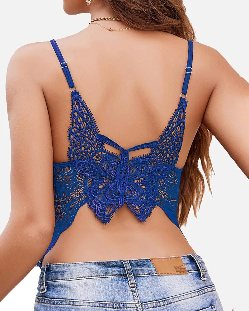 Lace Spaghetti Strap Tank Top