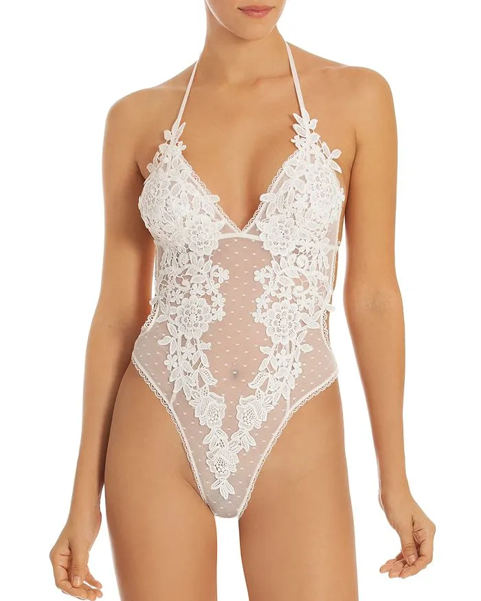 Lacy Point D'Esprit Teddy In Bloom by Jonquil