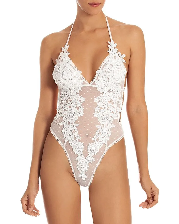 Lacy Point D'Esprit Teddy In Bloom by Jonquil