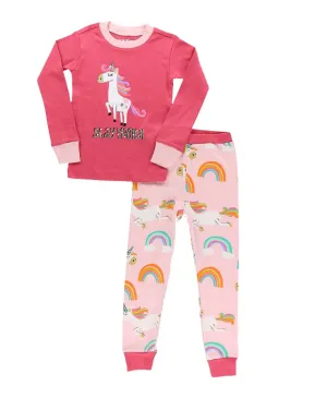 Lazy One Kids Magical Unicorn PJ Set