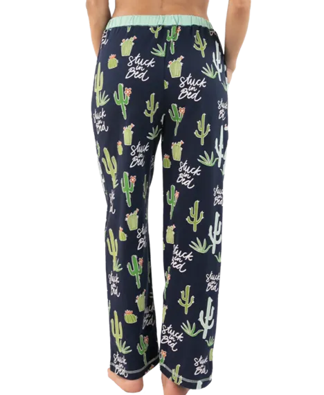 Lazy One Women's Blue Stuck in Bed Regular Pj Set