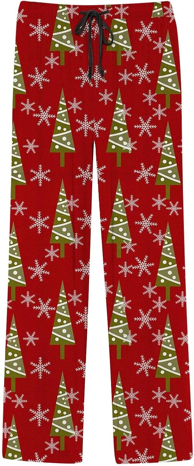 LCMTWX Mens Christmas Pajamas Pants Pajama Pants with Drawstring and Pockets Men Pajama Pants Funny Christmas Pajamas