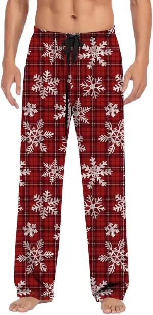 LCMTWX Men's Pajama Pants Casual Pajama Pants with Drawstring and Pockets Matching Christmas Pajamas Halloween Pajama Pants