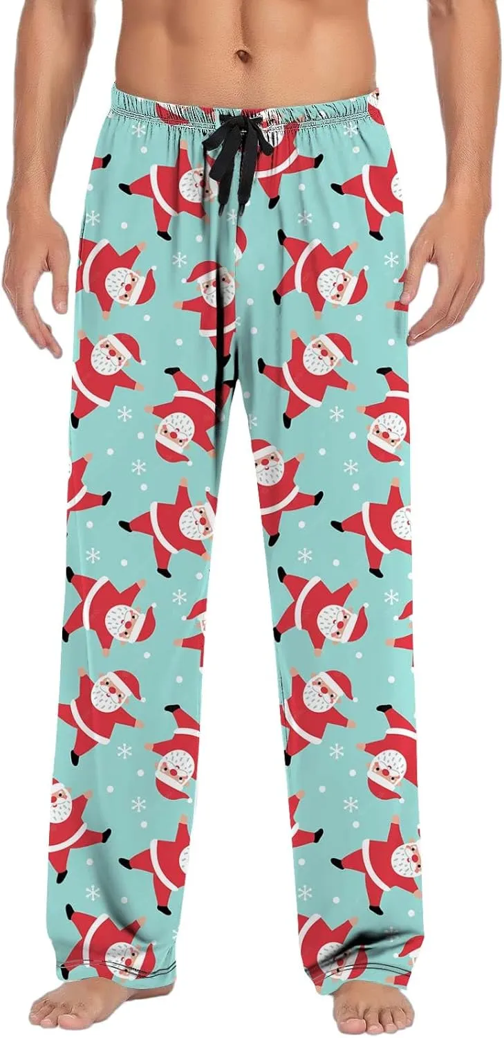 LCMTWX Mens Pajama Pants Pants Pajama Pants with Drawstring and Pockets Pajamas for Men Mens Sweatpants Men's Athletic