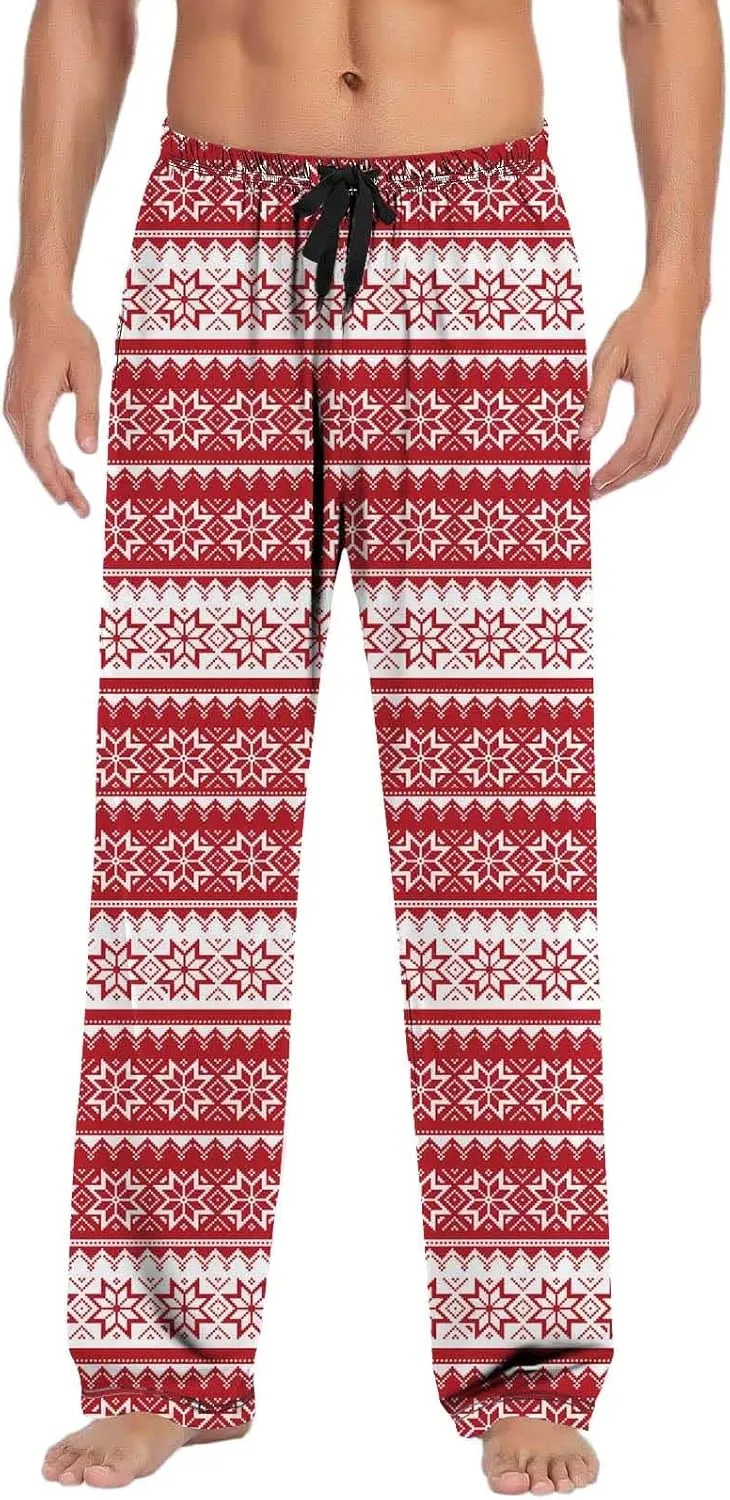 LCMTWX Mens Pajama Pants Pants Pajama Pants with Drawstring and Pockets Pajamas for Men Mens Sweatpants Men's Athletic