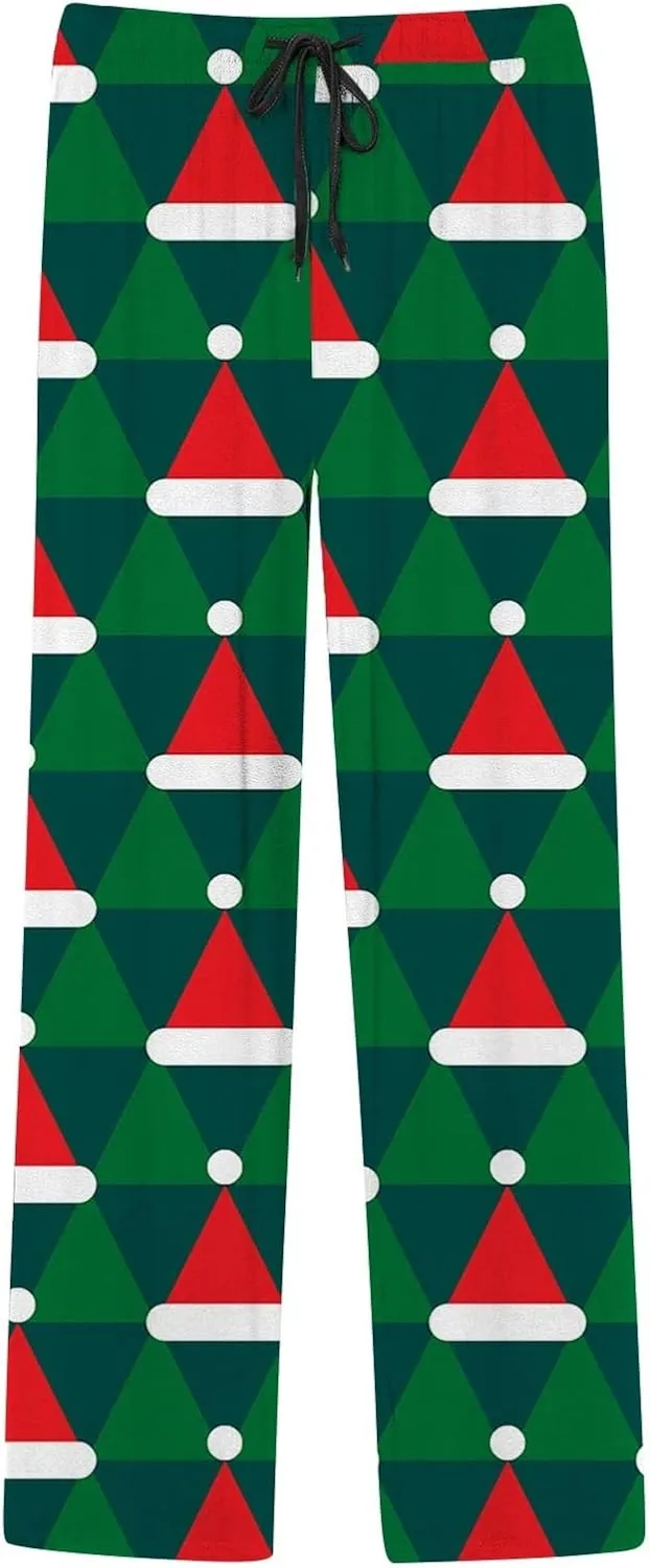 LCMTWX Mens Pants Mens Casual Pants Pajama Pants with Drawstring and Pockets Men's Pants Mens Fleece Pajama Pants Flannel