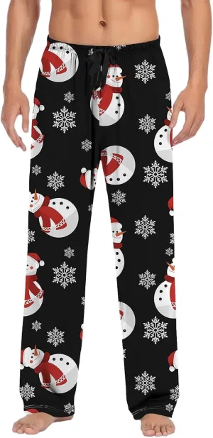 LCMTWX Mens Pants Mens Casual Pants Pajama Pants with Drawstring and Pockets Men's Pants Mens Fleece Pajama Pants Flannel