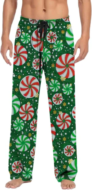LCMTWX Mens Pj Pants Pajama Pants with Drawstring and Pockets Matching Christmas Pajamas Sweatpants Men Mens Flannel Pajama